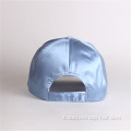 Cappellino da baseball in raso blu personalizzato